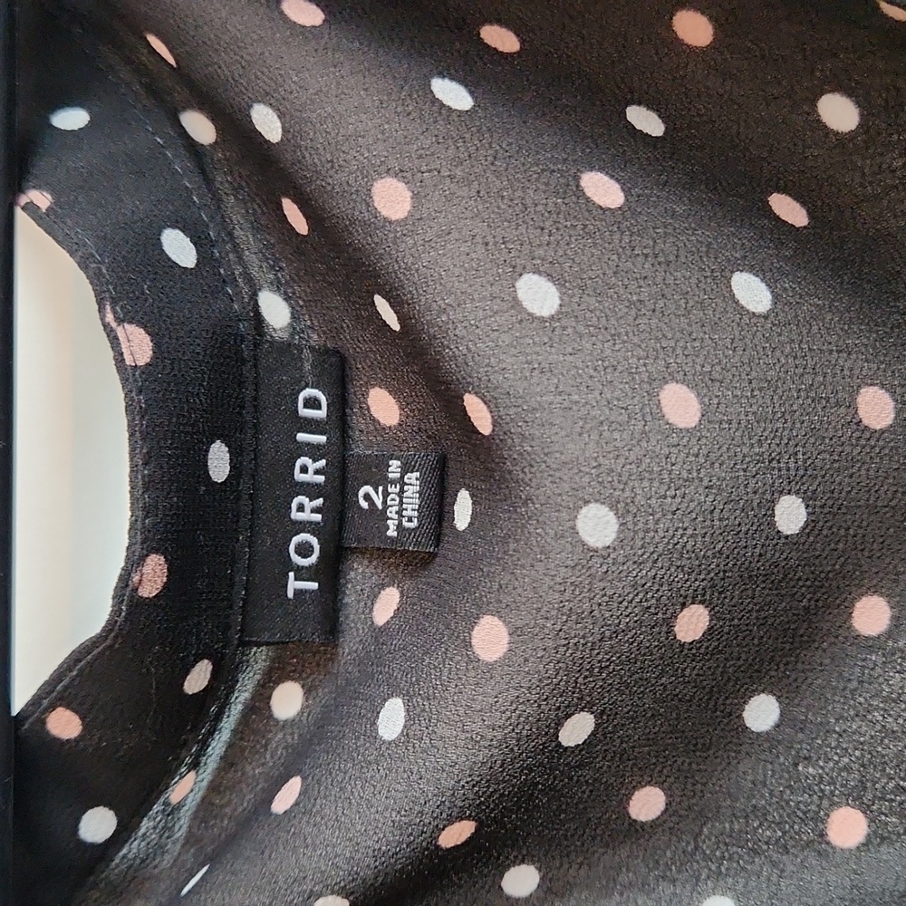 Torrid Polka Dot Dress Size 2 - Picture 3 of 4